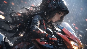 雨中机车