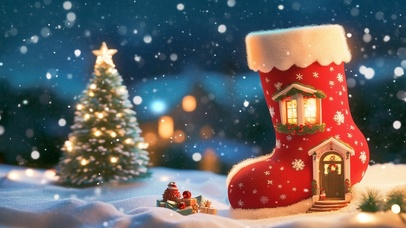 圣诞袜小屋