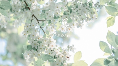 4K初夏的清爽治愈秤锤树