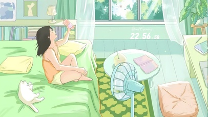 4K唯美治愈清新房间女孩