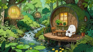 森林秘境咖啡时光