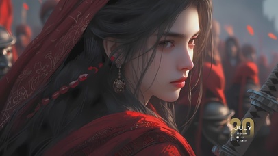 【4k】古风汉服高冷国风美女