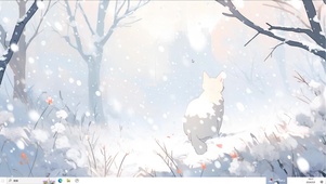 雪中猫咪