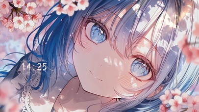 唯美二次元可爱樱花少女