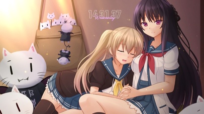 治愈舒适宁静夜晚美少女