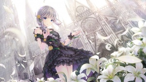 黑裙少女
