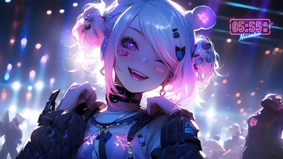 音乐节上的美少女