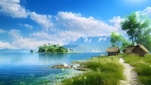 4k湖泊风景