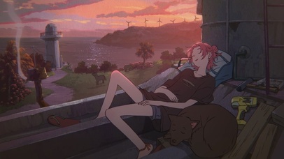 静かな夕暮れ 4K