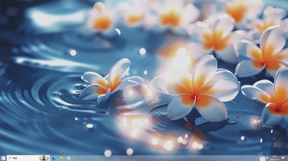 水漾花影-桌面主题