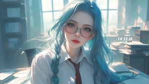 教室里的女孩