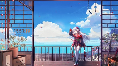 4K唯美治愈日系动漫海景房