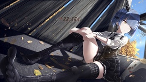 4K 清新短发少女