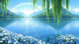 晴湖虹柳