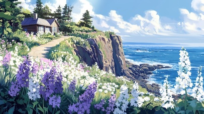 在海边小屋度假