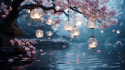 琉璃灯樱色梦幻