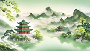 绿色森林小塔