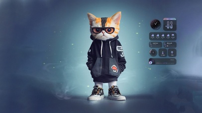 4k 帅气潮流时尚喵星人