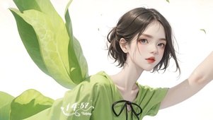 4K绿草女神