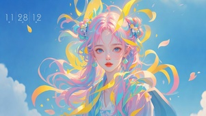 4K 绚烂女孩