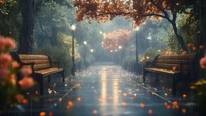 大雨落叶