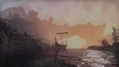 4K 夜晚孤独的城池河流与船