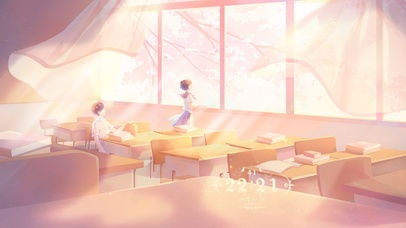4K唯美治愈教室情侣