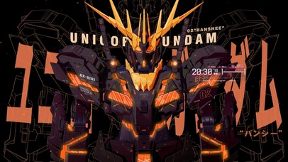 4k炫酷橙色高达