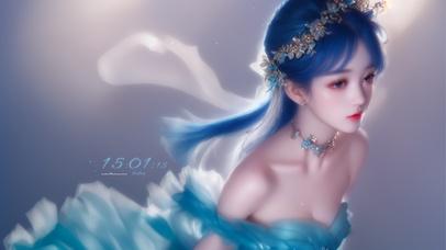 4K唯美梦幻美女公主