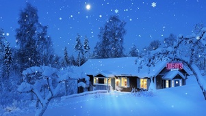雪中小屋