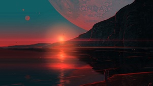 幽静夕阳