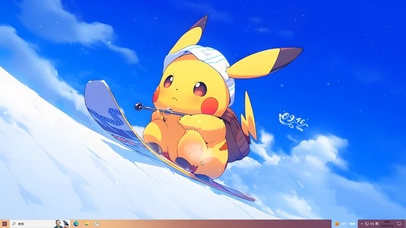 雪中可爱皮卡丘