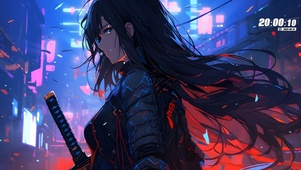 4k赛博幻界少女