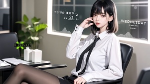 清纯OL少女（节假日倒计时）