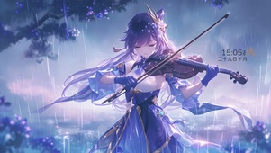 4K雨天 夜樱