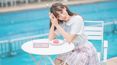 笑容自愈的JK女孩