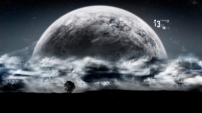 4k 夜色升起的星球