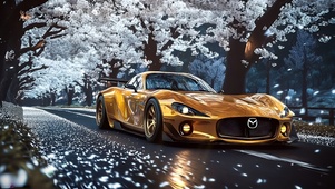 繁花赛道金色超跑