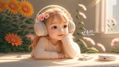 4k可爱音乐女孩