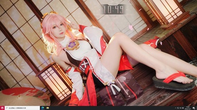 原神八重神子cos典雅