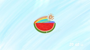 夏日西瓜彩虹