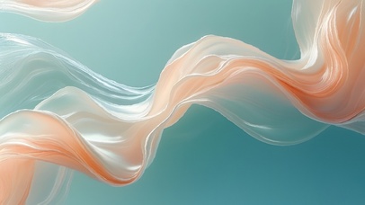 极简主义小清新护眼唯美飘带01