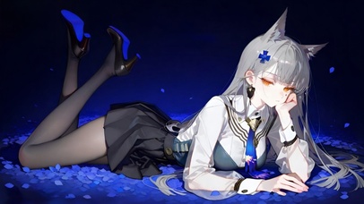 趴着的黑丝少女-缄默德克萨斯