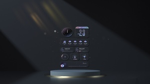 简约黑色立体光影