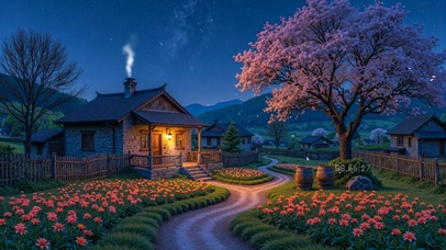 农舍的星芒夜曲