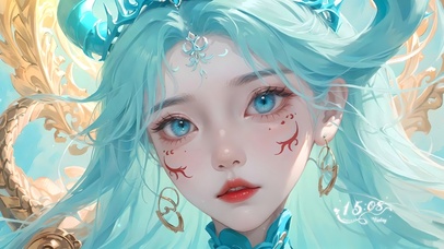 4K小清新龙神少女