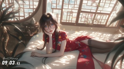 她的身影宛如盛开的百合