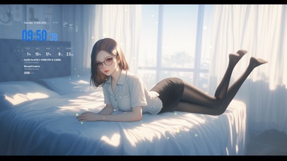 她的每个动作都流露出自然的优雅