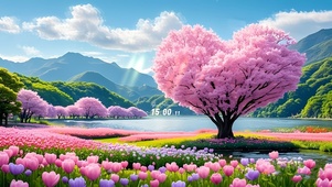 湖泊自然风景