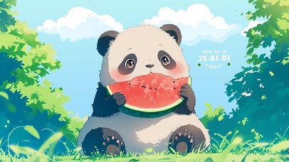 吃瓜的熊猫